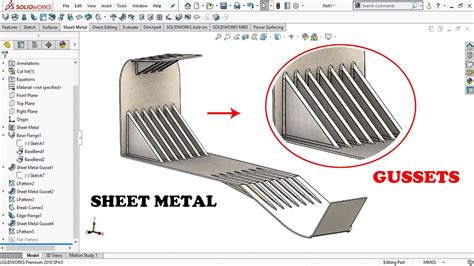 strengthening lip sheet metal